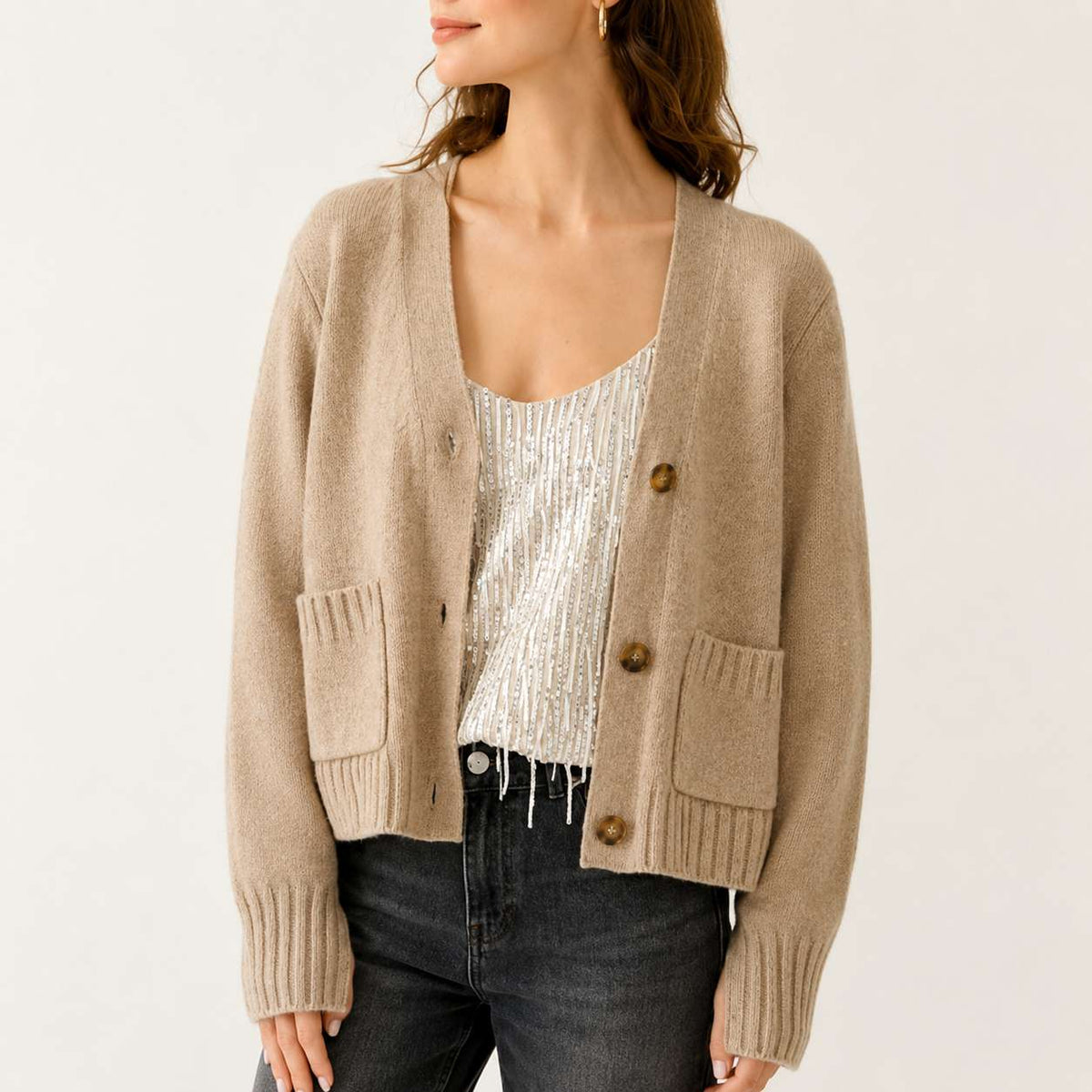 Adelina | Cardigan Dama Calduros cu Buzunare