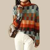 Codruța | Pulover Dama Helanca din Cashmere cu Model Patchwork