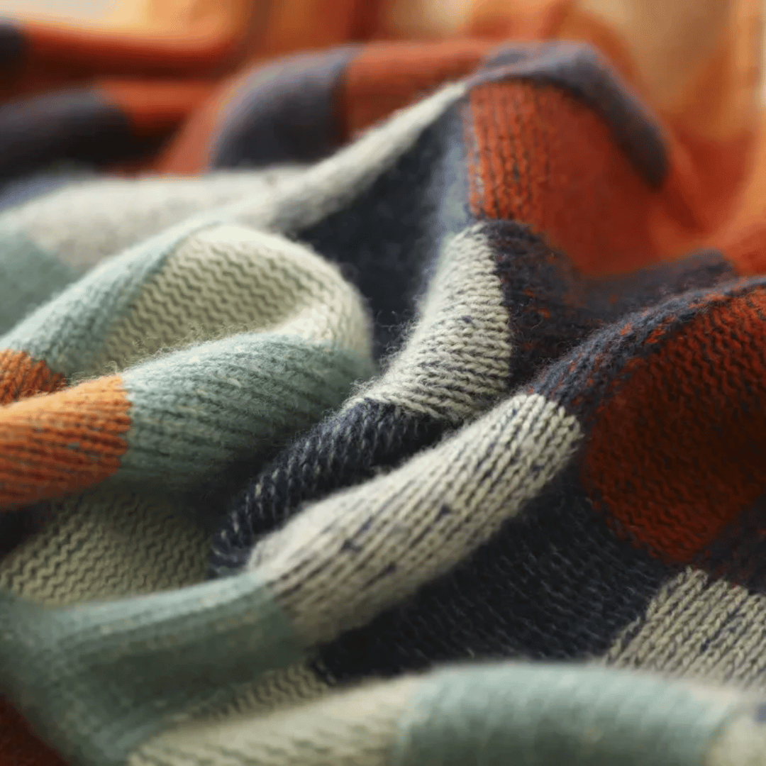 Codruța | Pulover Dama Helanca din Cashmere cu Model Patchwork