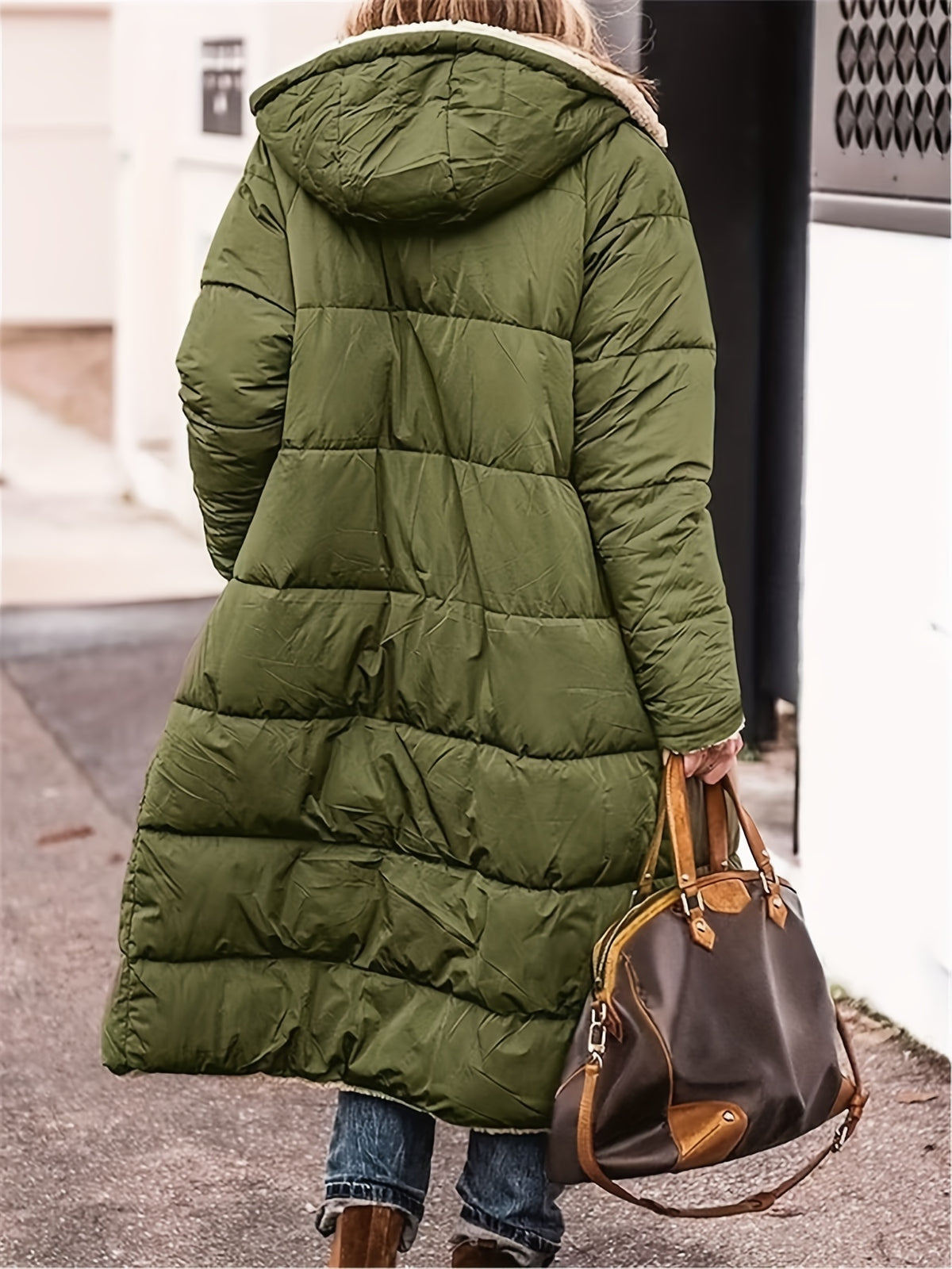 Nicoleta | Palton Dama Plus Size cu Gluga