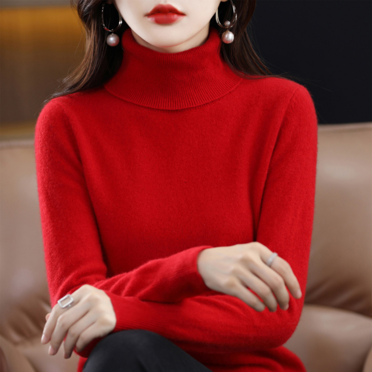 Emilia | Pulover Dama Helanca din Cashmere Luxos