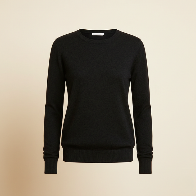 Renata | Pulover Dama din Cashmere cu Guler Rotund