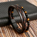 Armand | Bratari Barbati din Piele Impletite Set