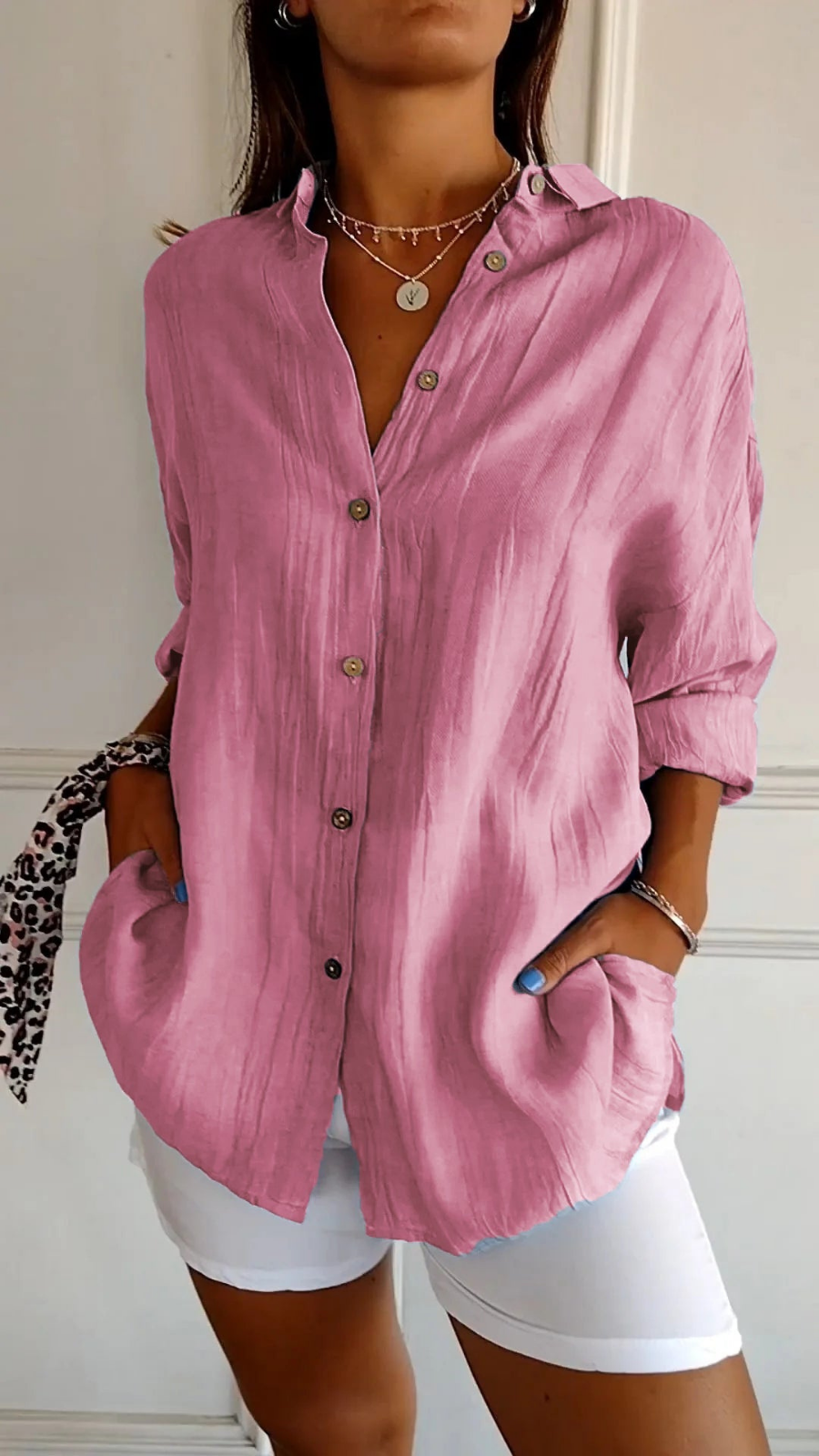 Ilinca | Camasa Dama Oversize din In