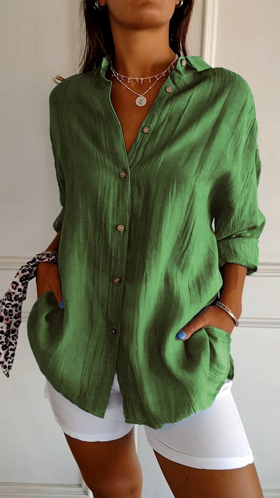 Ilinca | Camasa Dama Oversize din In