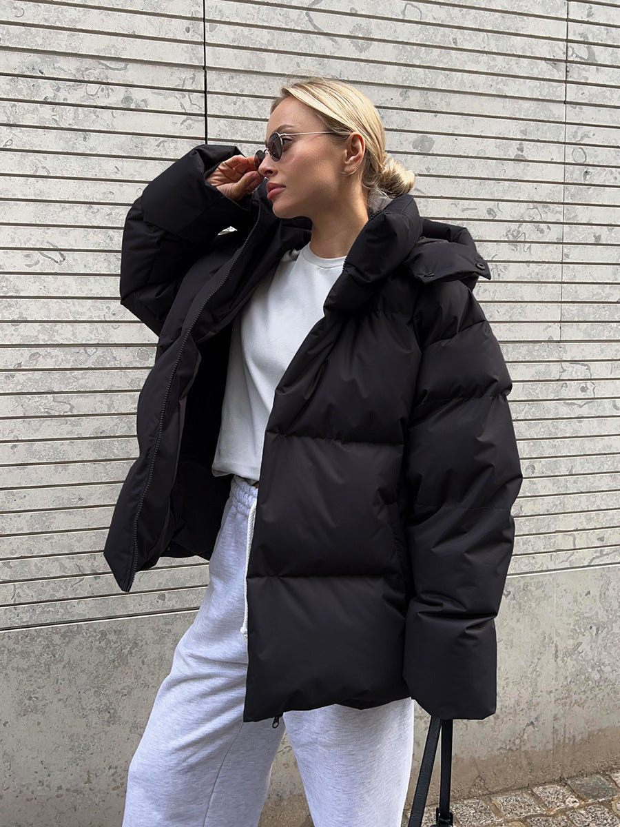 Diana | Geaca Dama Puffer Oversize cu Gluga