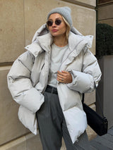 Diana | Geaca Dama Puffer Oversize cu Gluga