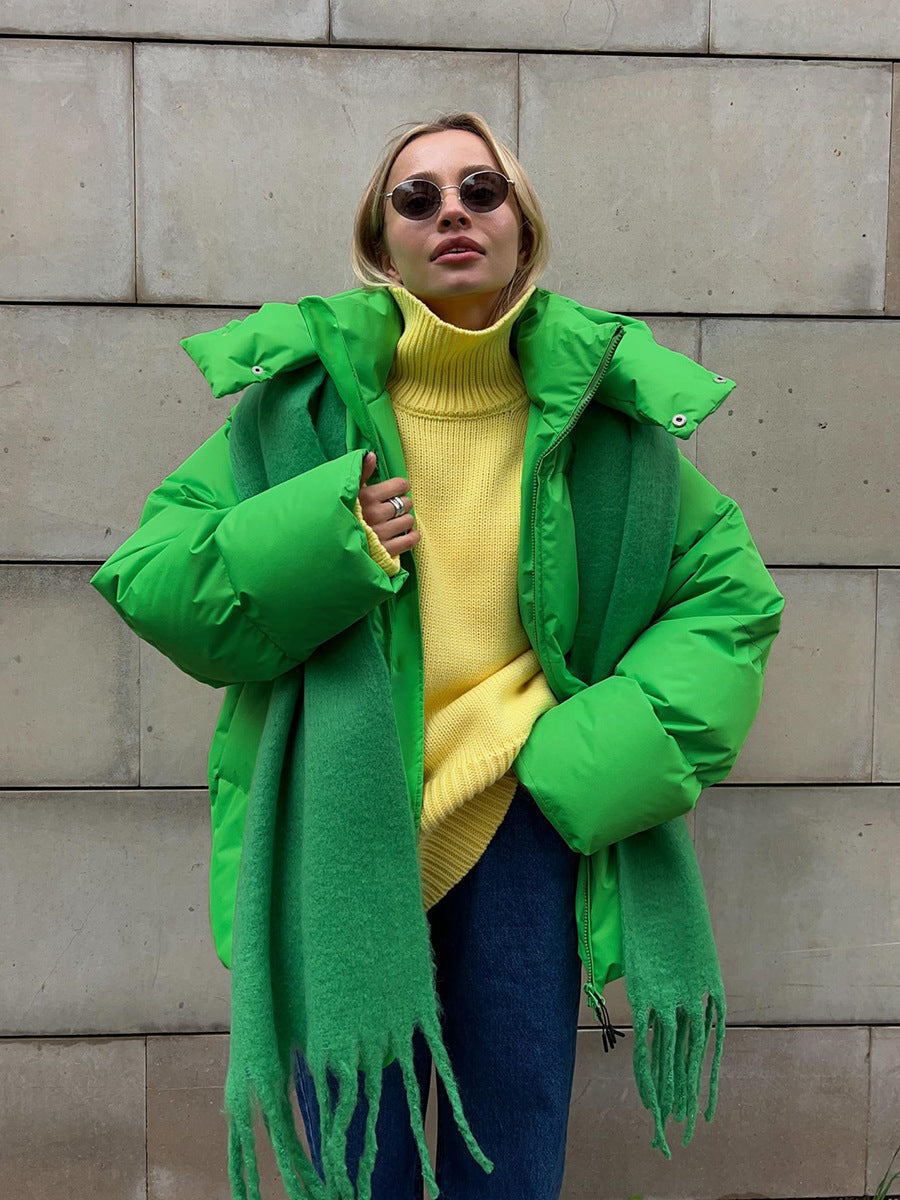 Diana | Geaca Dama Puffer Oversize cu Gluga