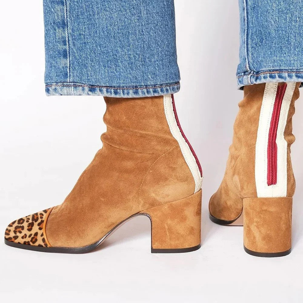 Veronica | Botine Dama cu Toc Bloc