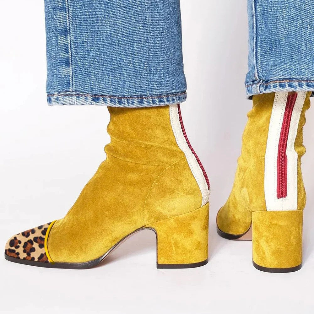Veronica | Botine Dama cu Toc Bloc