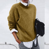 Andra | Pulover Dama Oversized cu Decolteu Rotund