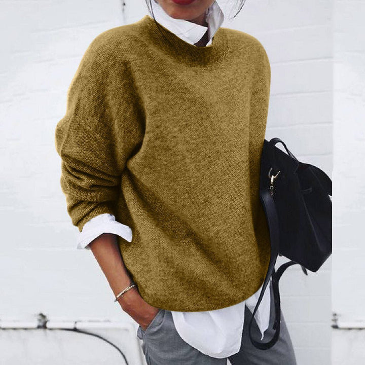 Andra | Pulover Dama Oversized cu Decolteu Rotund