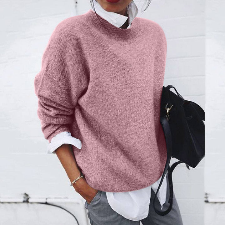 Andra | Pulover Dama Oversized cu Decolteu Rotund