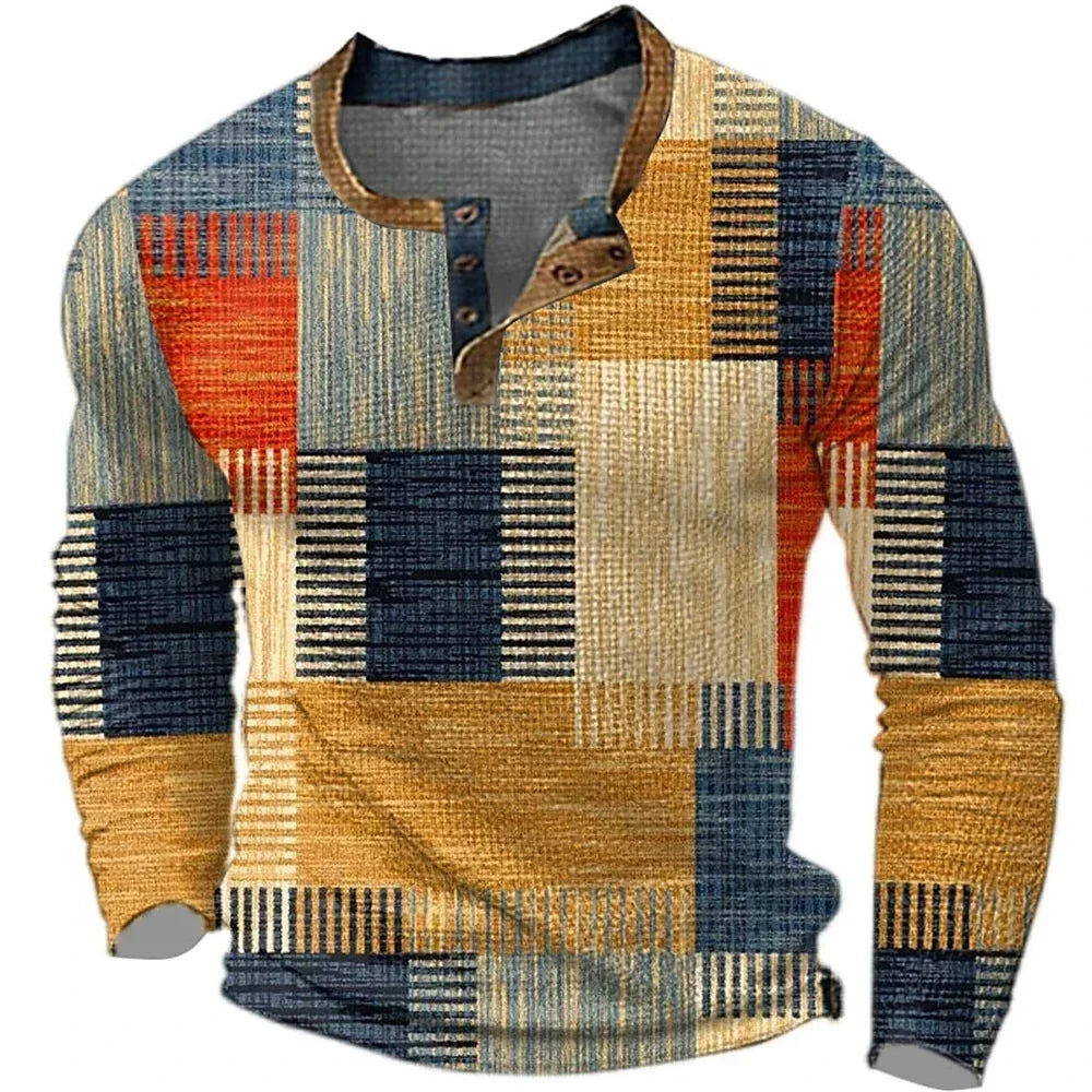 Nichita | Camasa Barbati cu Model Multicolor in Petice