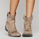 Mălina | Botine Cowboy Dama din Piele Intoarsa