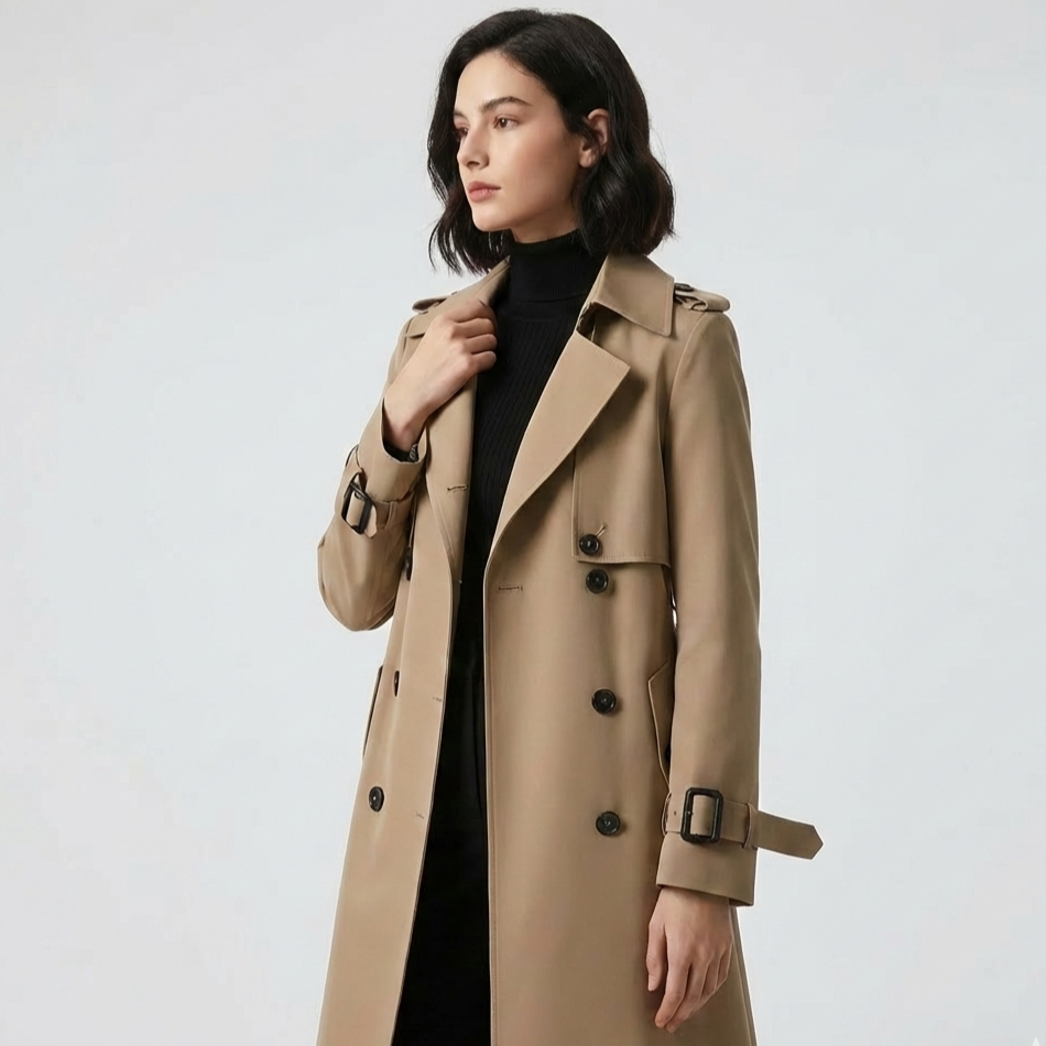 Silvia | Trench Dama Clasic cu Cordon