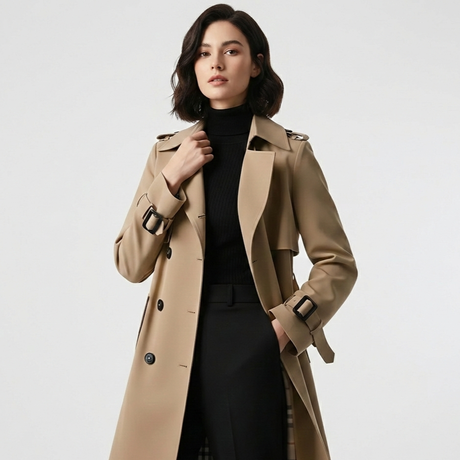 Silvia | Trench Dama Clasic cu Cordon