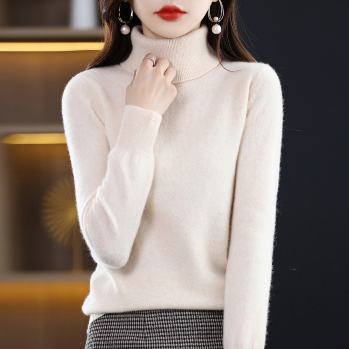 Emilia | Pulover Dama Helanca din Cashmere Luxos