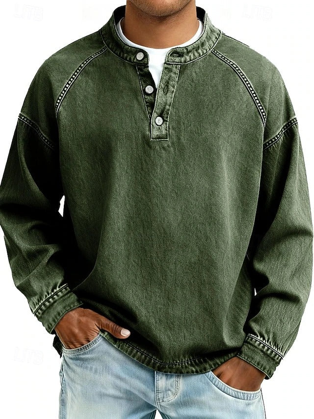 Victor | Camasa Barbati Casual cu Aspect Vintage