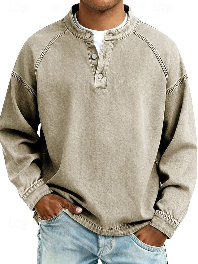 Victor | Camasa Barbati Casual cu Aspect Vintage