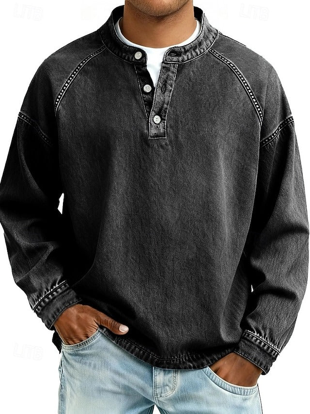 Victor | Camasa Barbati Casual cu Aspect Vintage