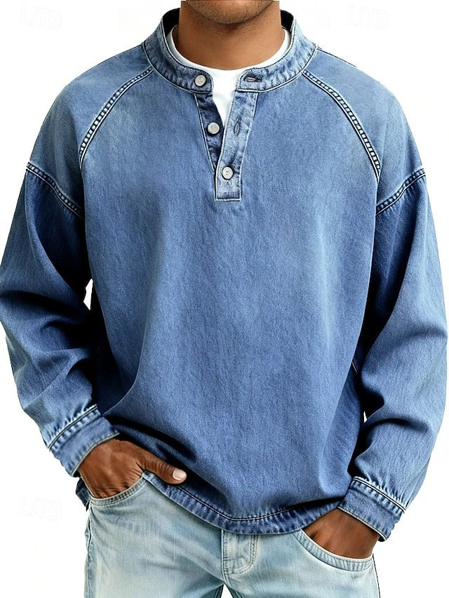 Victor | Camasa Barbati Casual cu Aspect Vintage