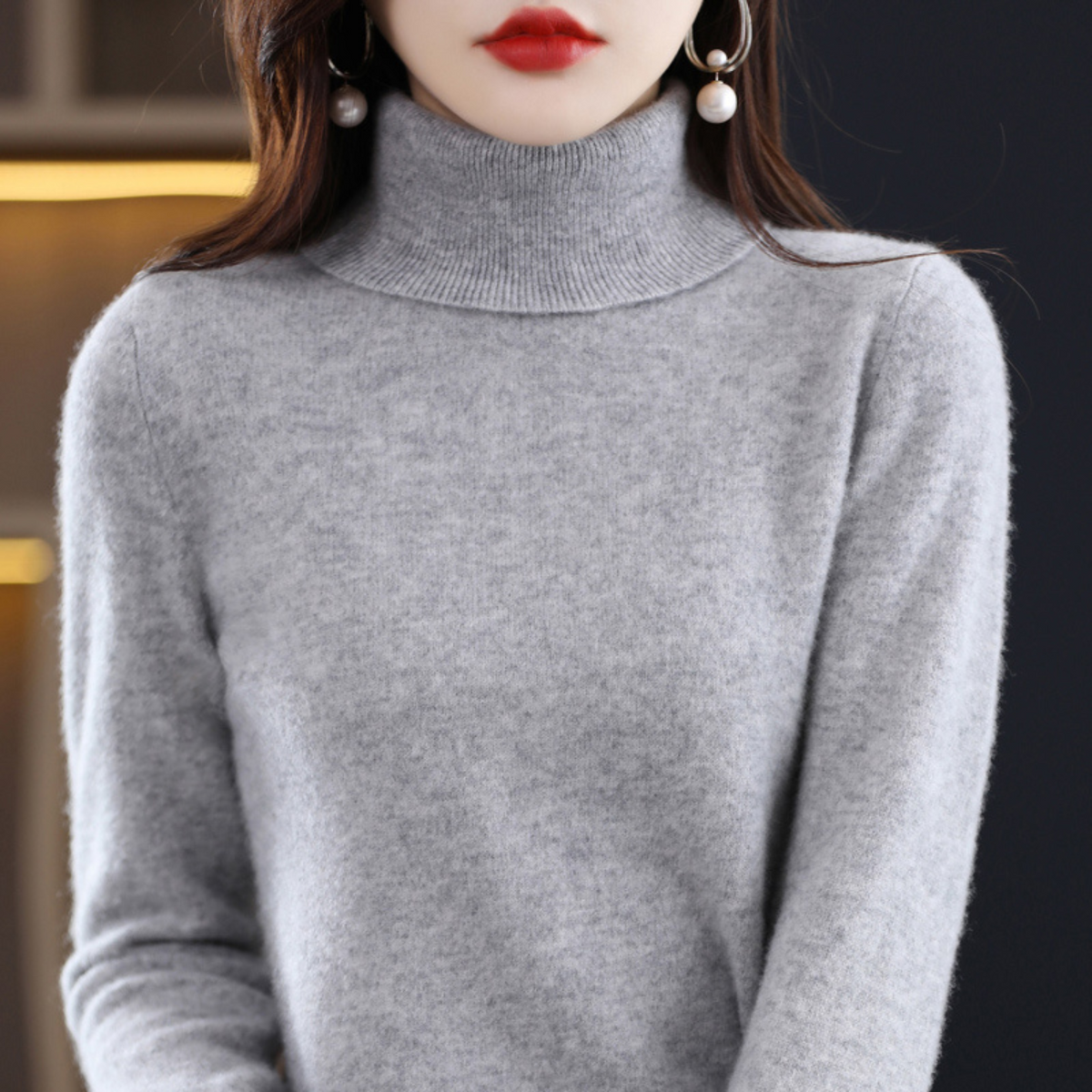 Emilia | Pulover Dama Helanca din Cashmere Luxos