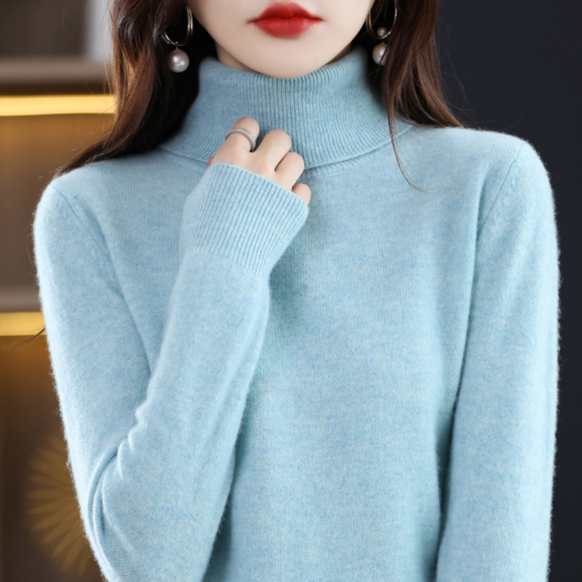 Emilia | Pulover Dama Helanca din Cashmere Luxos