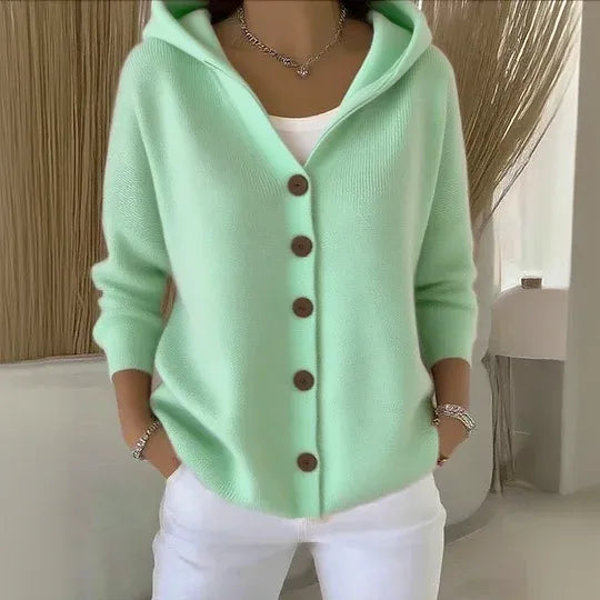 Octavia | Cardigan Dama din Bumbac Casual cu Buzunare