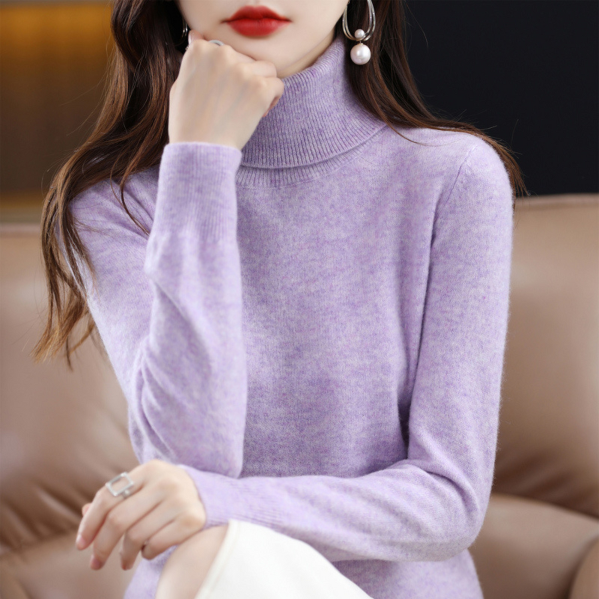 Emilia | Pulover Dama Helanca din Cashmere Luxos