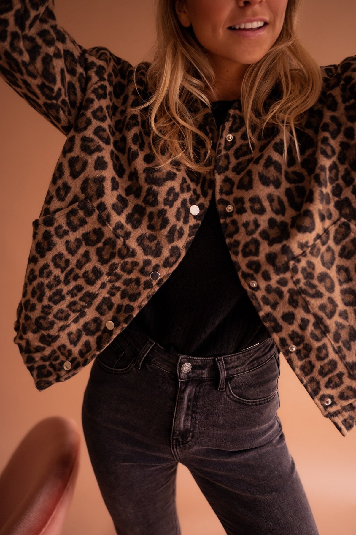 Lavinia | Geaca Dama cu Imprimeu Leopard