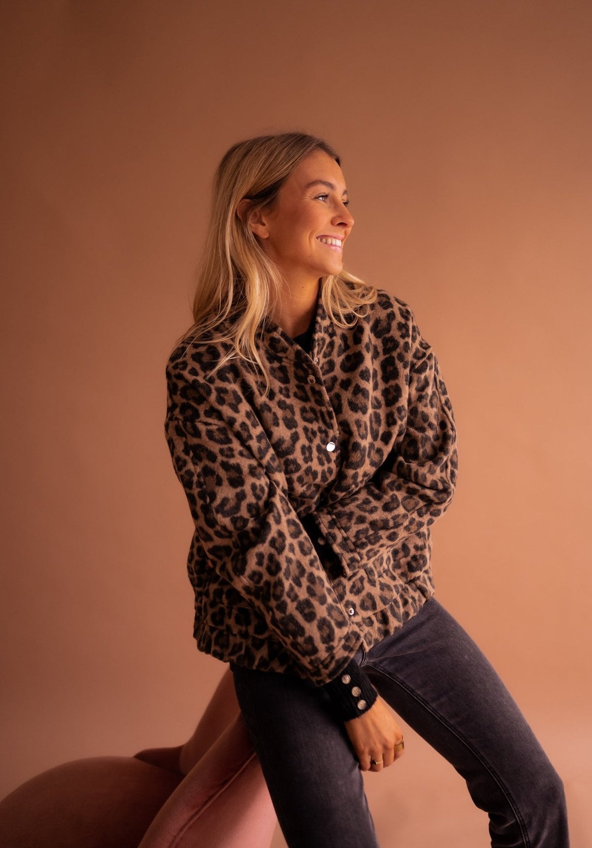 Lavinia | Geaca Dama cu Imprimeu Leopard