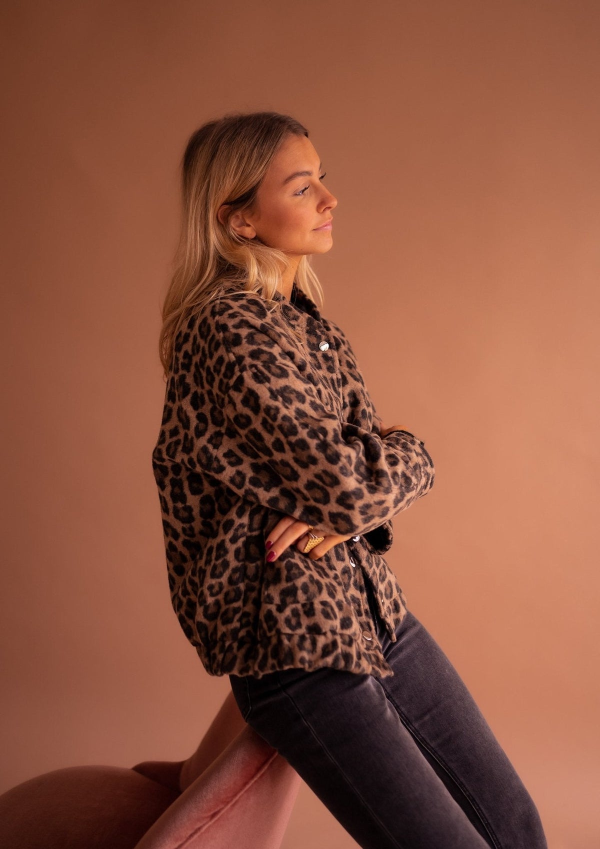 Lavinia | Geaca Dama cu Imprimeu Leopard