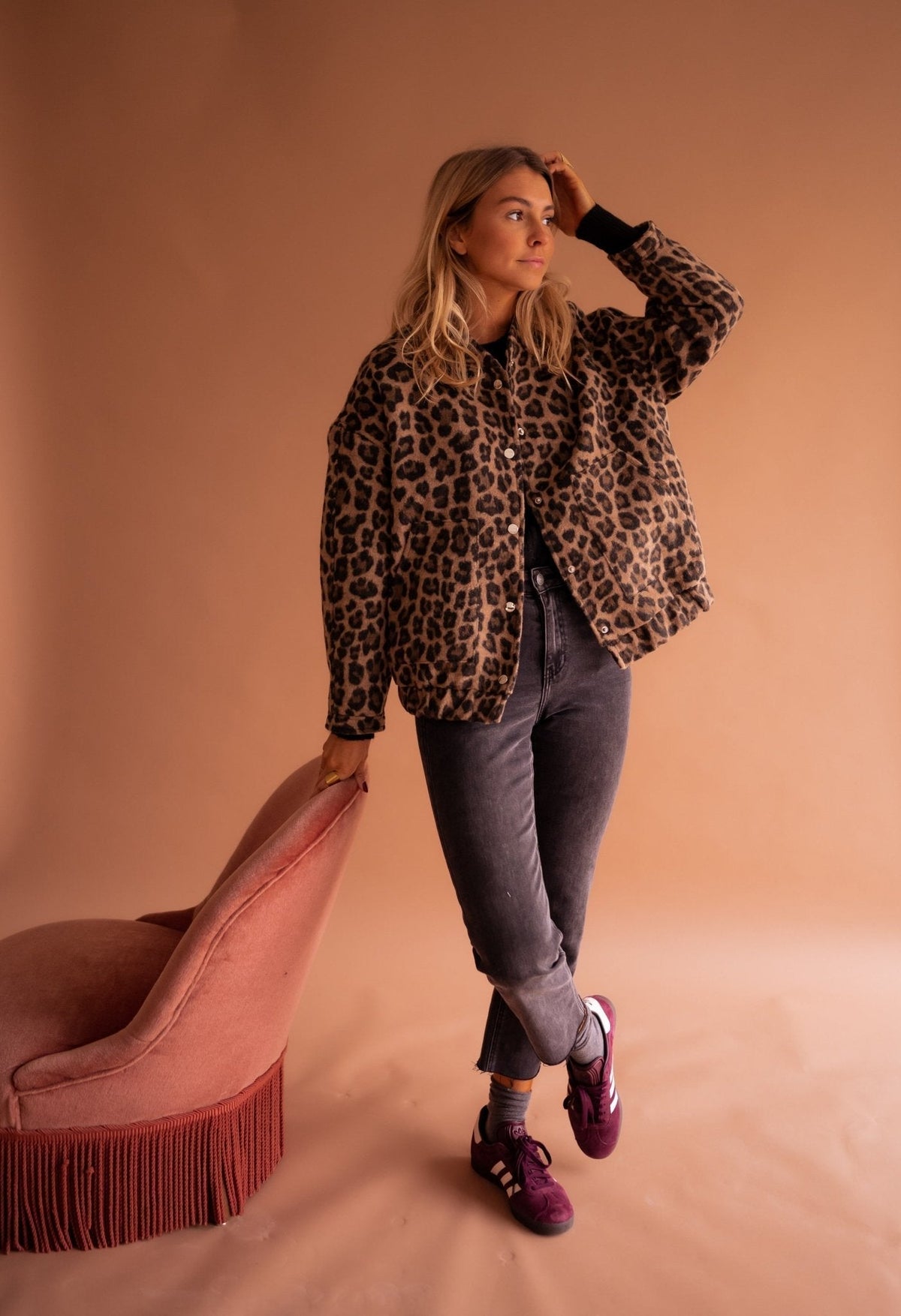Lavinia | Geaca Dama cu Imprimeu Leopard