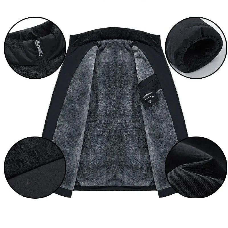 Traian | Geacă Bărbați Căptușită cu Fleece