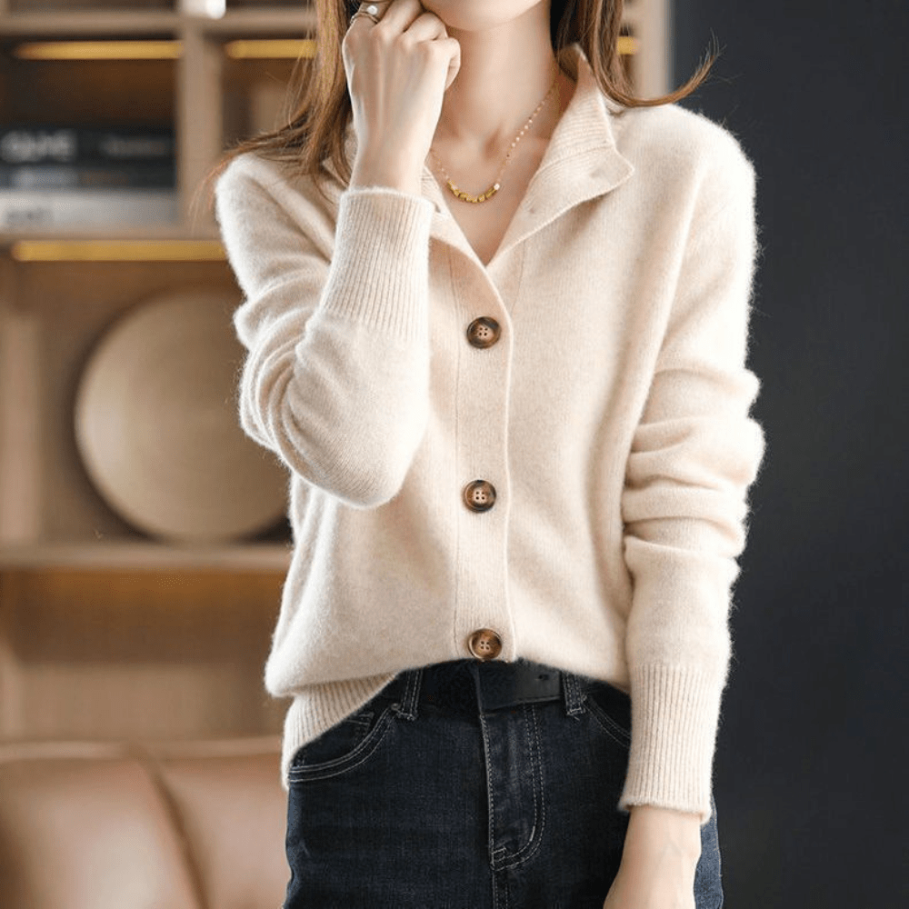 Delia | Cardigan Dama din Cashmere Casual