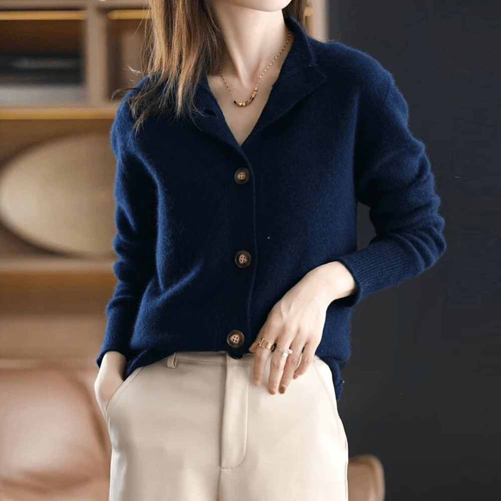 Delia | Cardigan Dama din Cashmere Casual