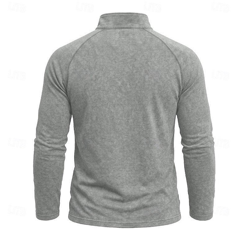 Anton | Pulover Barbati Oversize cu Fermoar la Guler