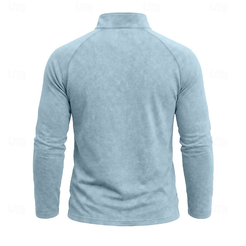 Anton | Pulover Barbati Oversize cu Fermoar la Guler