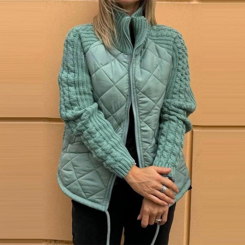 Roxana | Geaca Dama Tricotata Patchwork