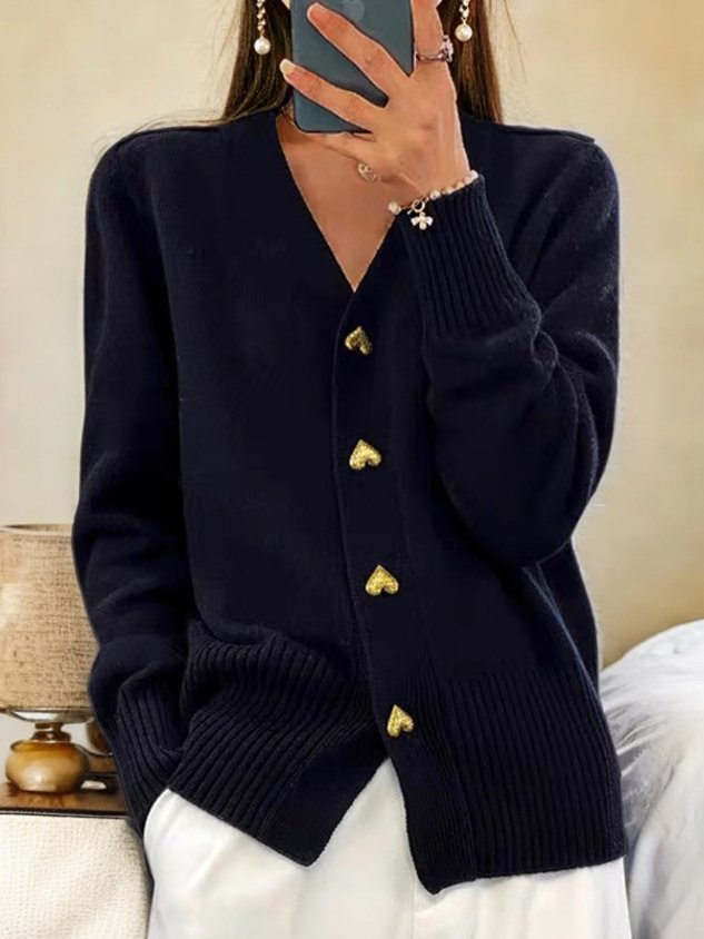 Anisia | Cardigan Dama Tricotat Casual cu Maneca Lunga
