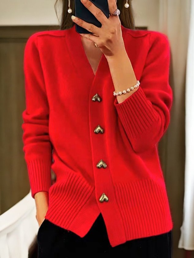 Anisia | Cardigan Dama Tricotat Casual cu Maneca Lunga