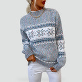 Ariana | Pulover Dama Casual cu Model Fulg de Nea