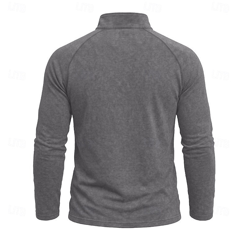 Anton | Pulover Barbati Oversize cu Fermoar la Guler