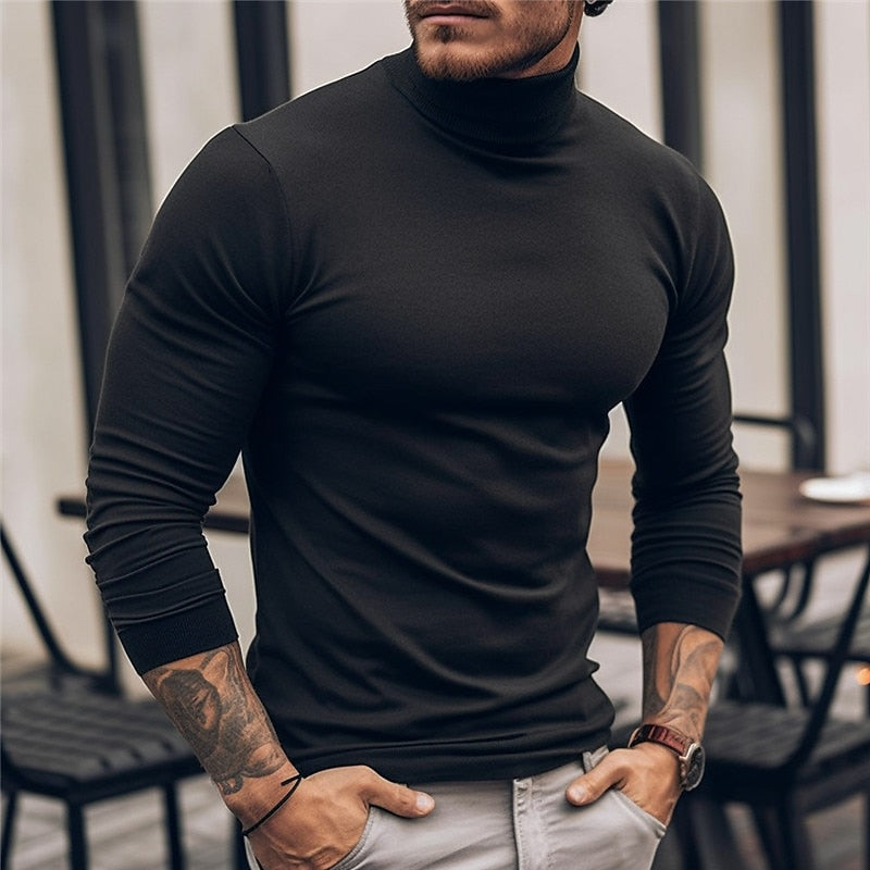Silviu | Pulover Barbati cu Guler Helanca